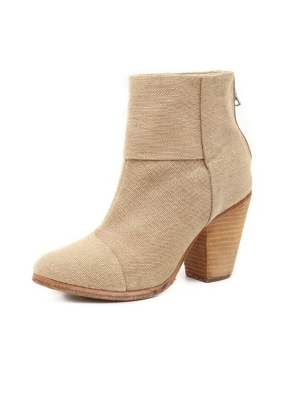 RAG & BONE | Newbury Canvas Ankle Boots tan canvas  sz 8.5
